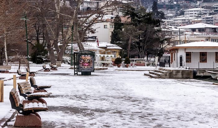 İstanbul'da kar